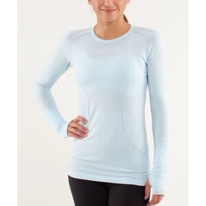 lululemon athletica Light Blue Long Sleeve Top